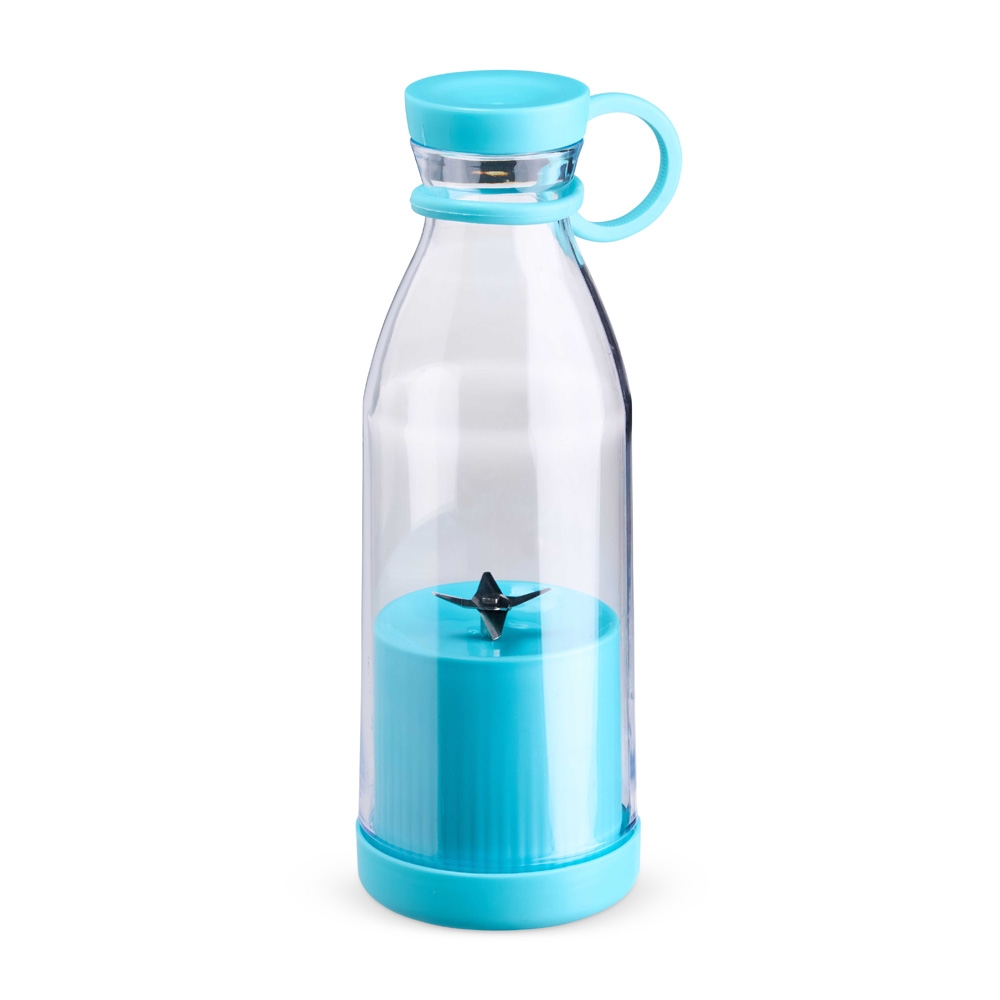 Garrafa com Misturador 380ml AZUL