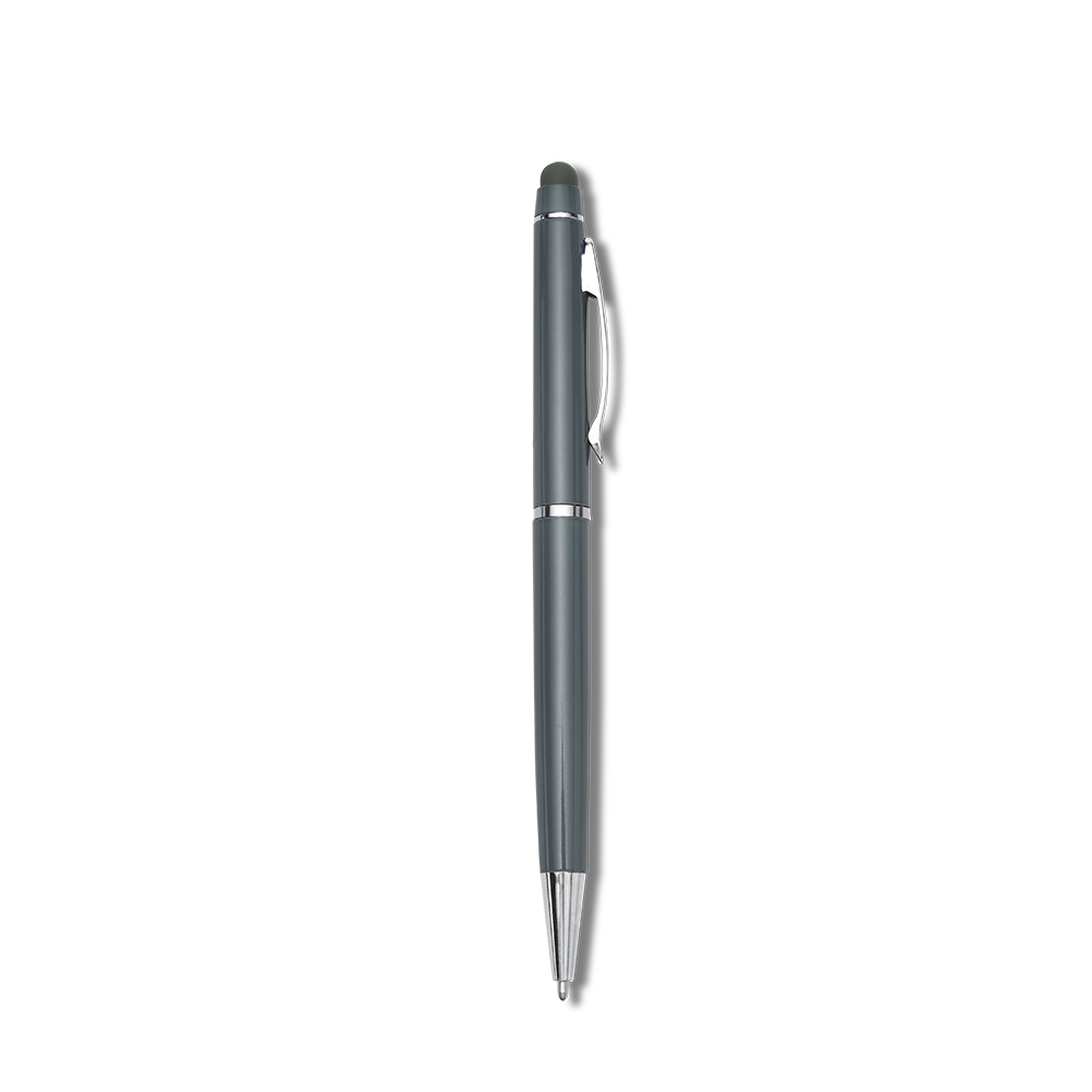 Caneta metal touch CINZA