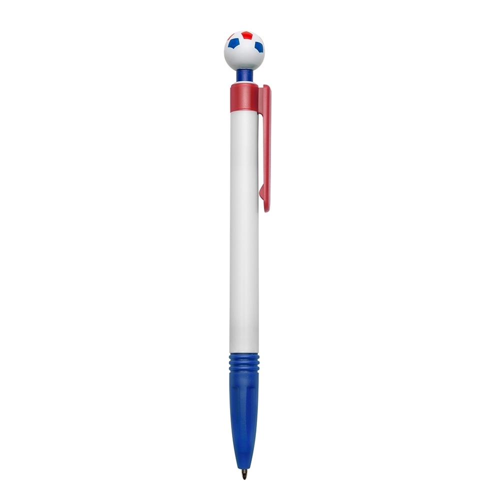 Caneta Plastica Bola AZUL E VERMELHO
