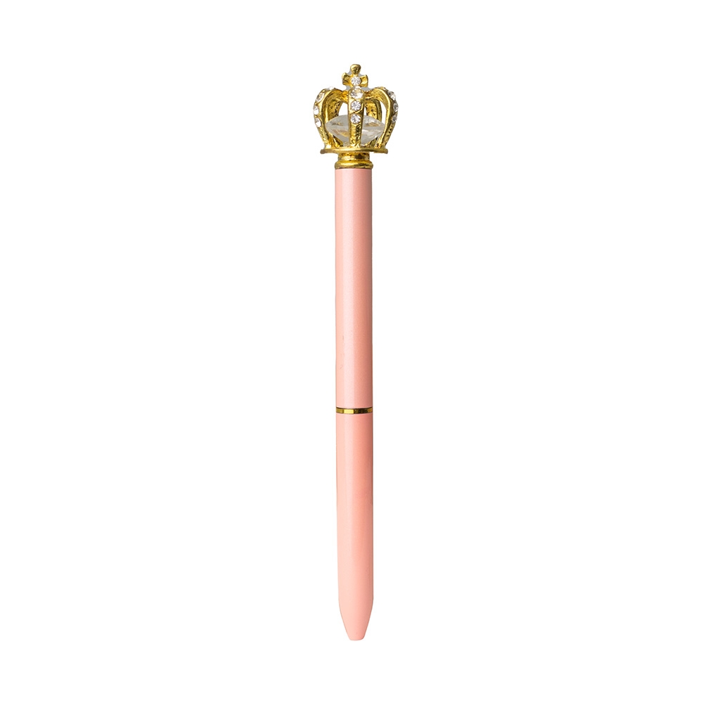 Caneta Metal Coroa ROSA CLARO