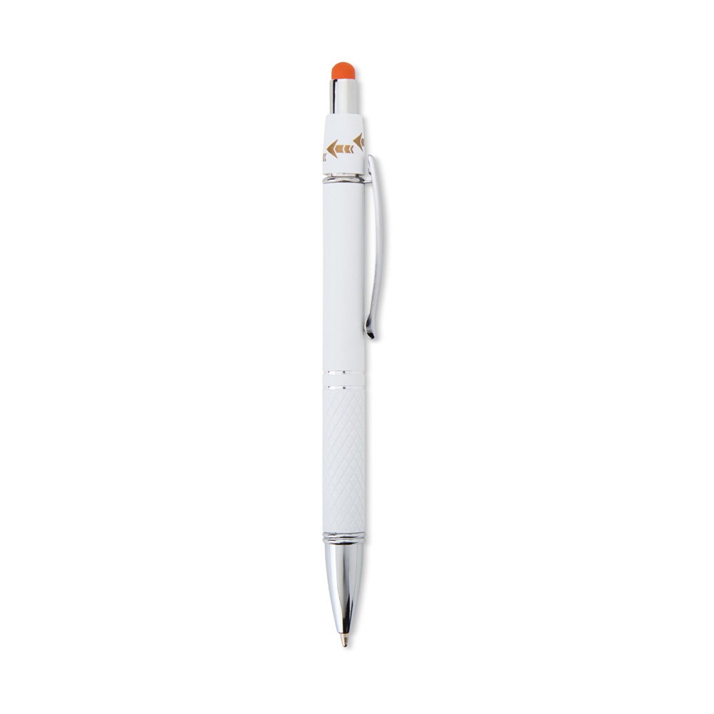 Caneta Metal Touch Antiestresse LARANJA