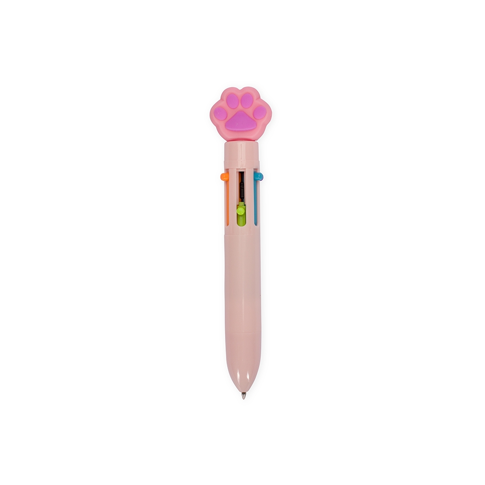 Caneta Plastica Patinha Multicolor