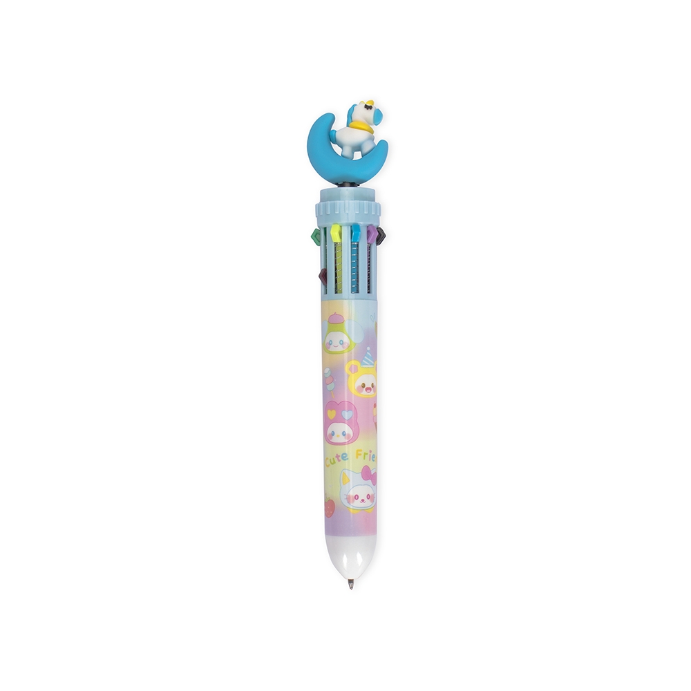 Caneta Plastica Unicornio Multicolor