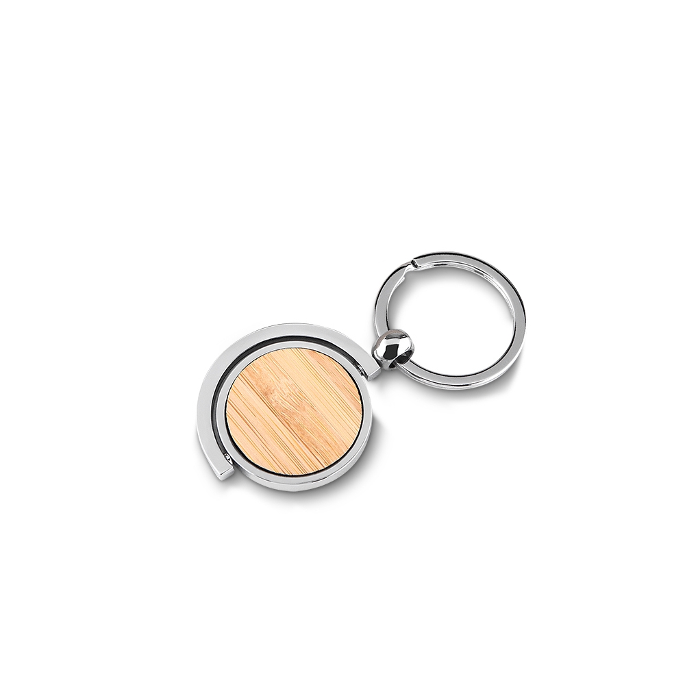 Chaveiro Metal Bambu PRATA