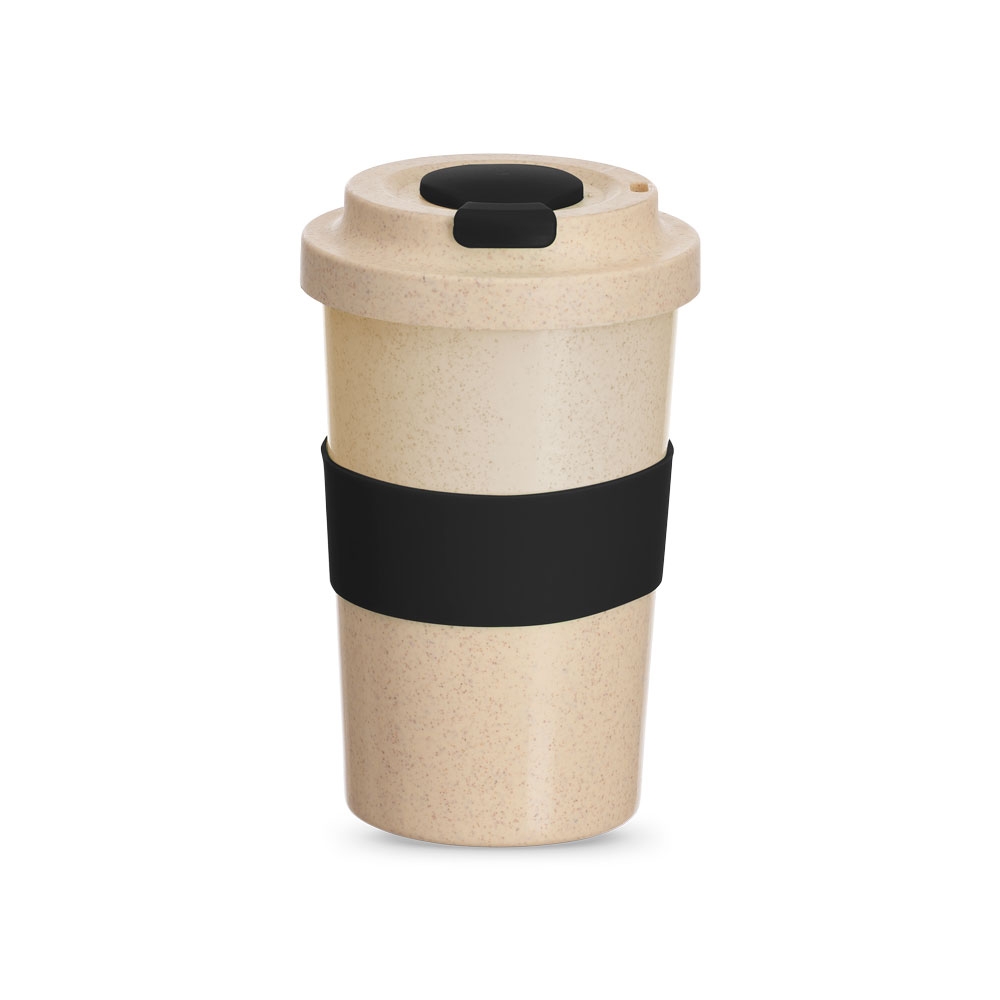 Copo Fibra de Bambu 450ml PRETO