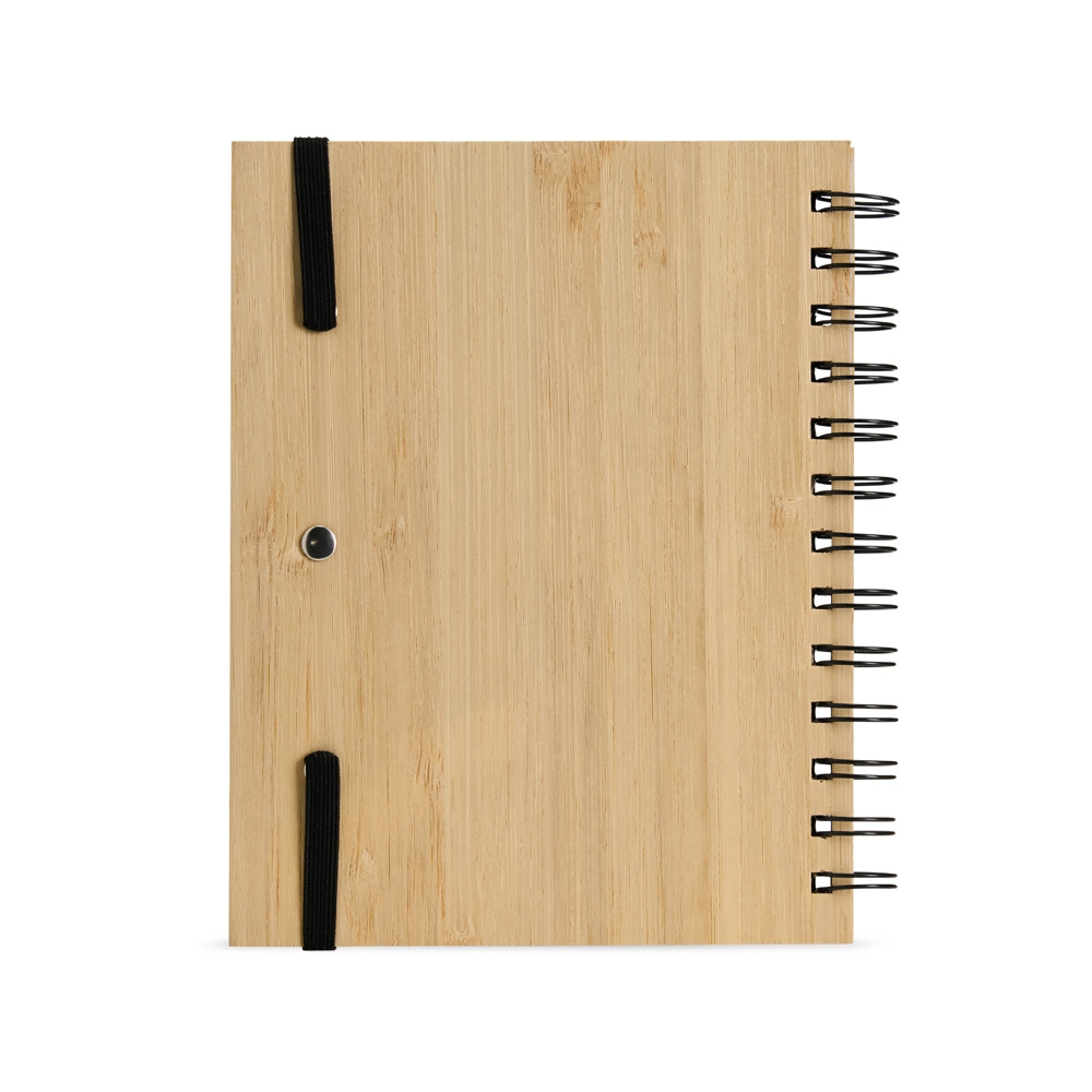 Bloco de Anotacoes Bambu com Caneta 18738d3