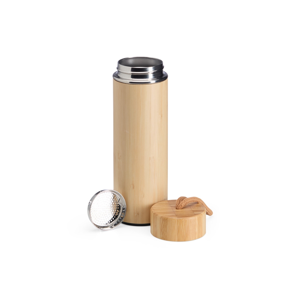 Garrafa Termica Bambu 400ml com Infusor 19177d2