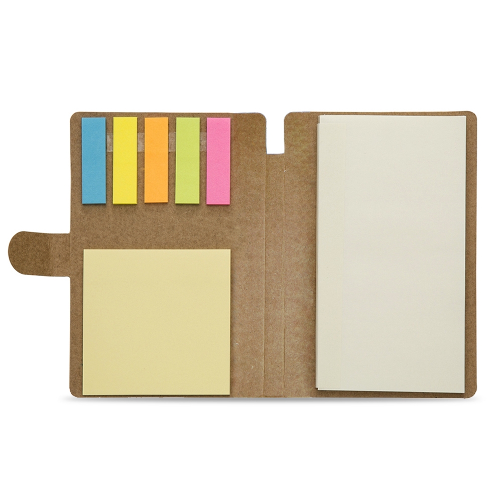 Bloco de Anotacoes com Post it BEGE
