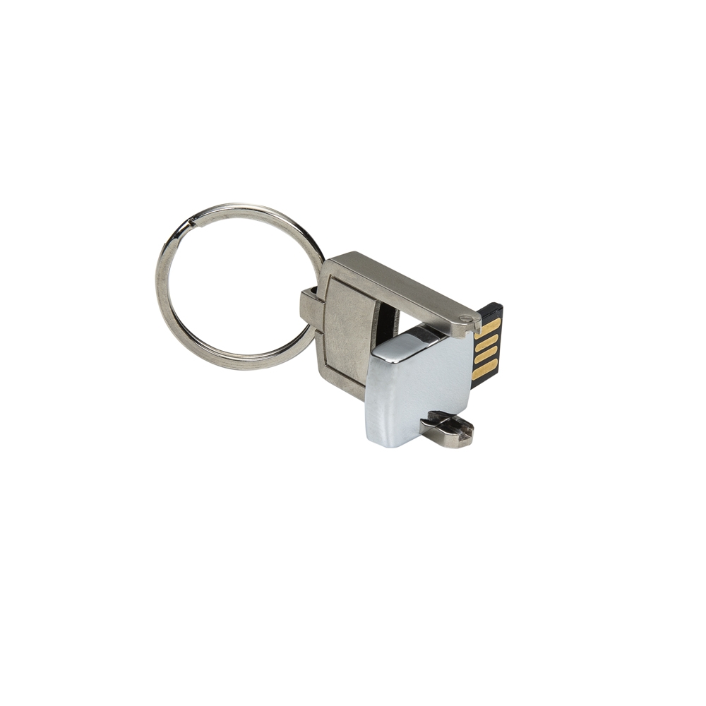 Mini Pen Drive 4GB Giratorio PRATA 4355d1