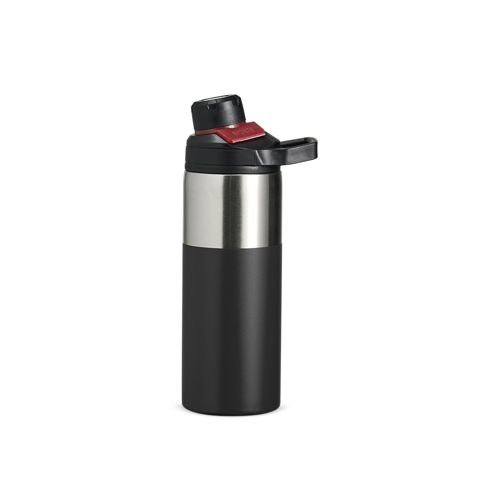 Garrafa Termica 550ml PRETO E VERMELHO